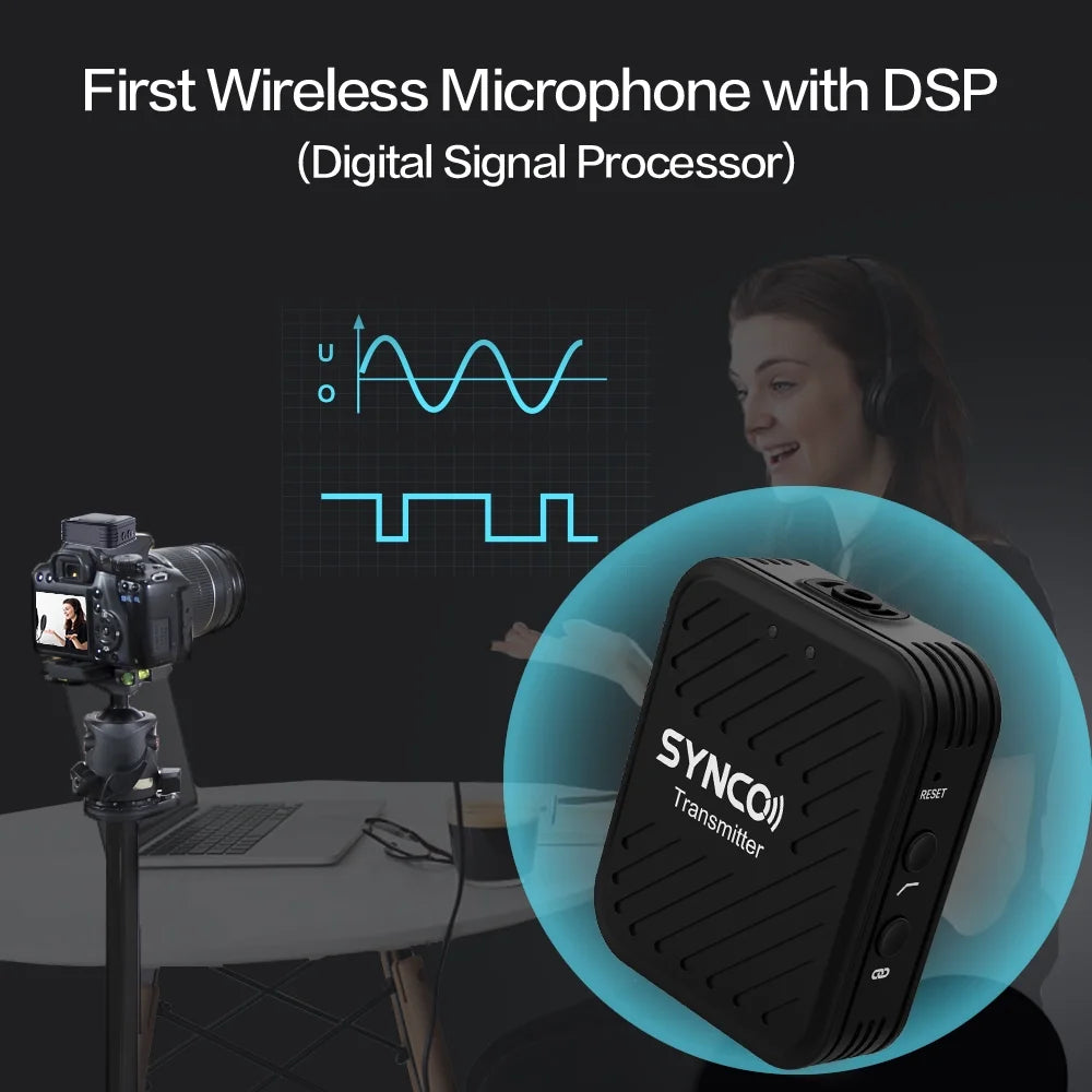 Wireless Microphone System with 2 Lavalier Microphones H1815