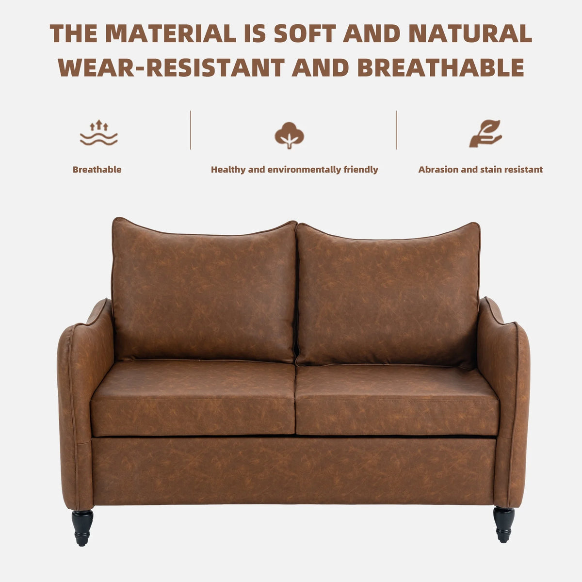 53" Small Upholstered Loveseat Sofa X6328