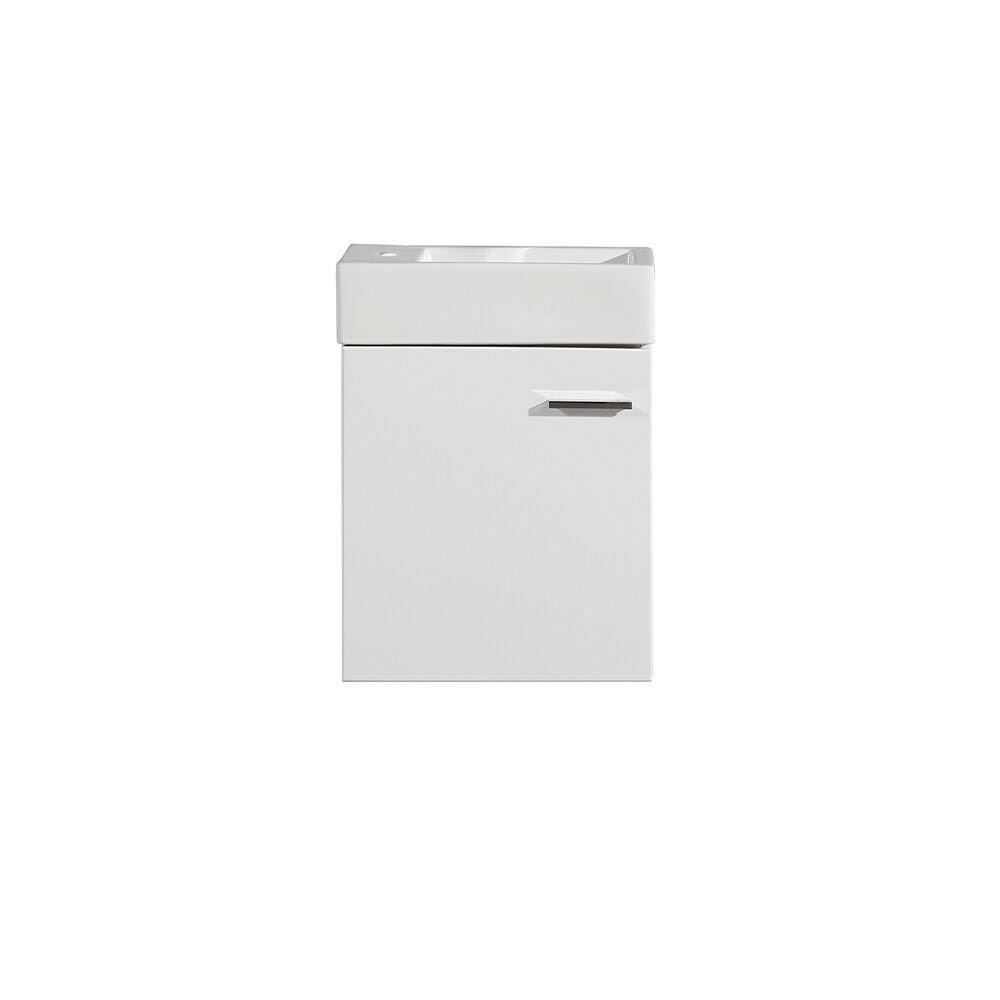Glossy White Bathroom Vanity X1050