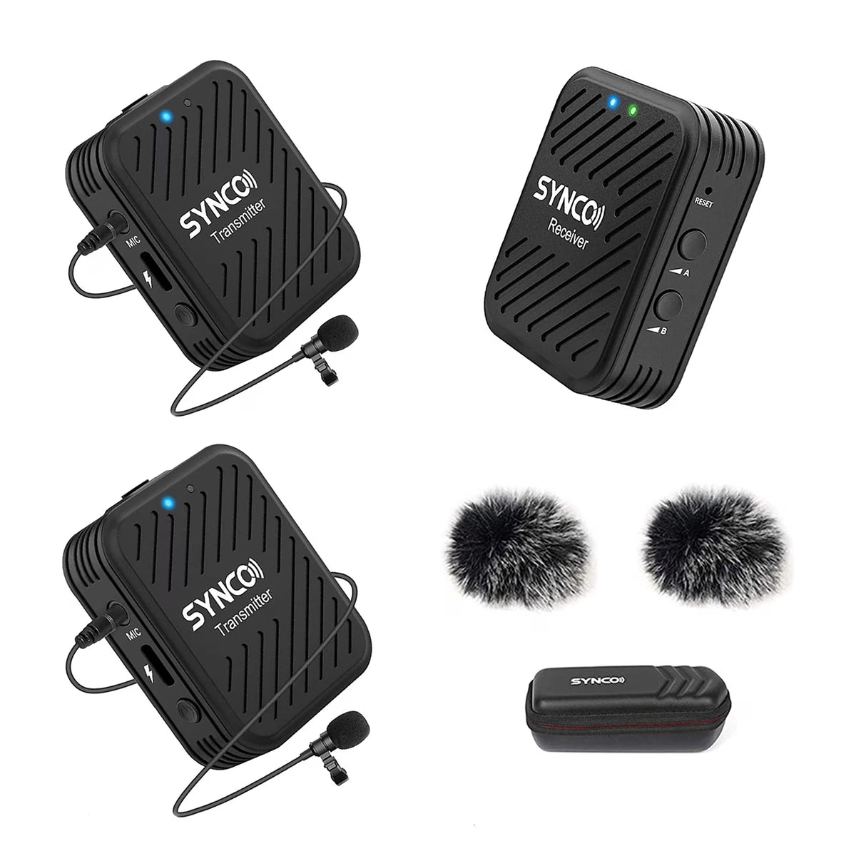 Wireless Microphone System with 2 Lavalier Microphones H1815