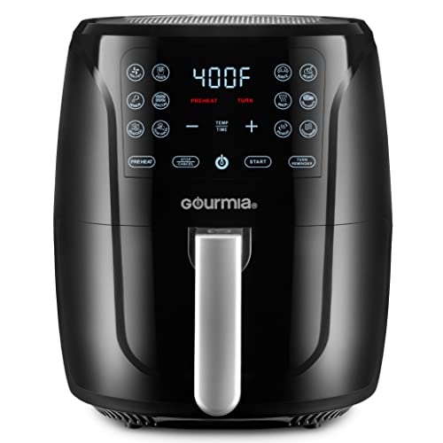 Black and Stainless Steel Air Fryer Oven with 12 Presets Z94798