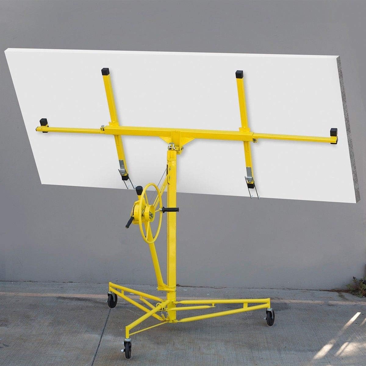 16 ft Drywall Rolling Lift Panel Hoist Jack with Caster Wheel Y337