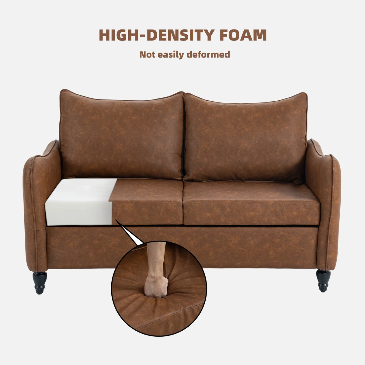 53" Small Upholstered Loveseat Sofa X6328