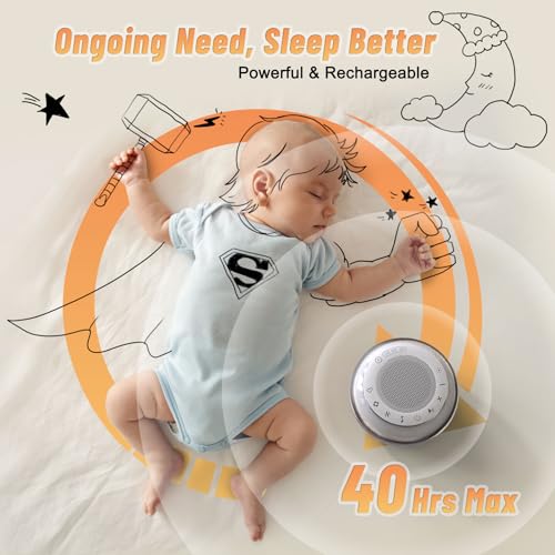 White Noise Machine with 35 Soothing Sounds and Nightlight N871772