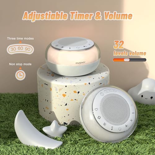White Noise Machine with 35 Soothing Sounds and Nightlight N871772