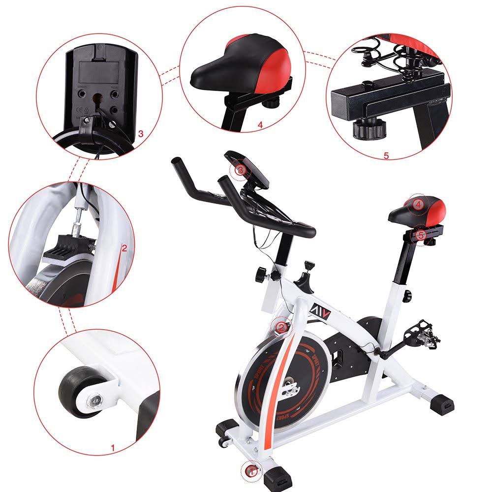 White Indoor Exercise Bike A97912