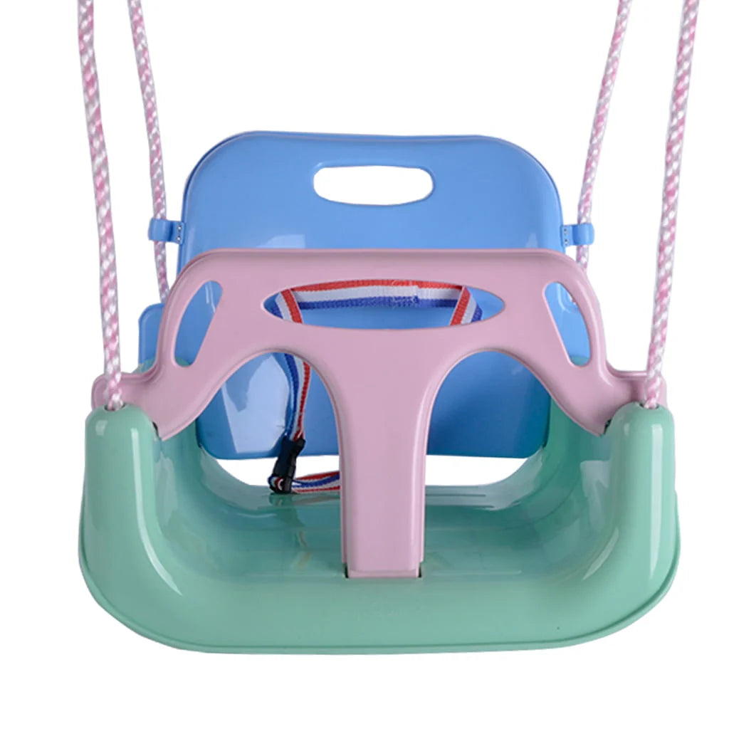 3-in-1 Kids Swing Seat with High Back and T-Bar Light Green R10036