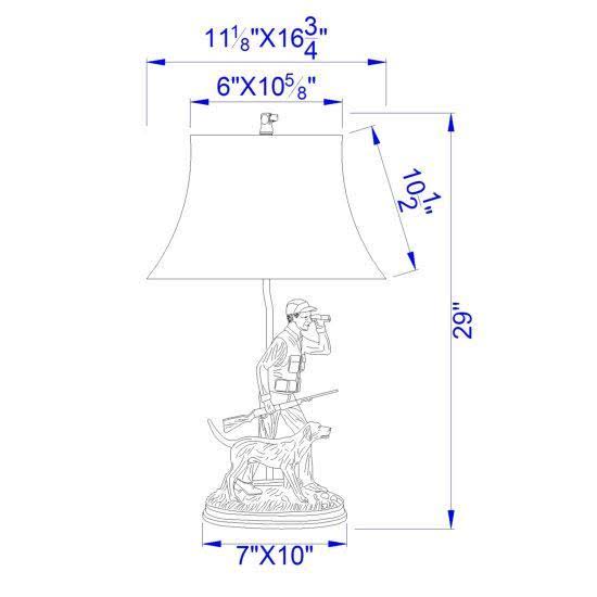 Cast Bronze Resin Table Lamp W44900