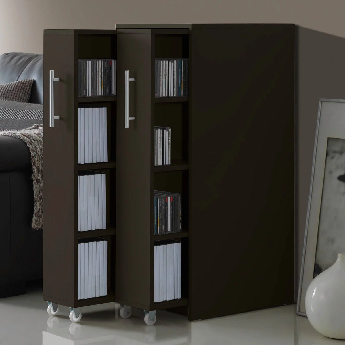 Brown Media Storage Cabinet M625