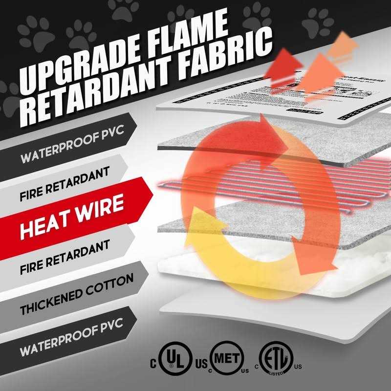 Pet Heating Pad with Removable Cover V402
